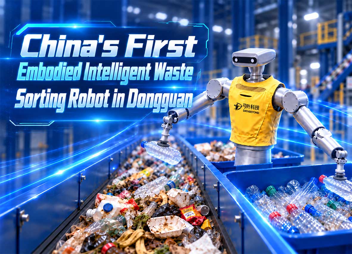 China’s First Embodied Robot for Waste Sorting Goes to Work
